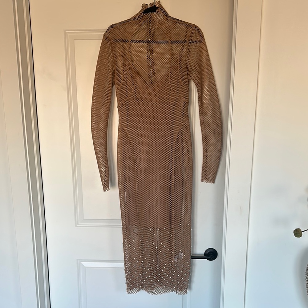 ACLER Monroe Nude Mesh Dress